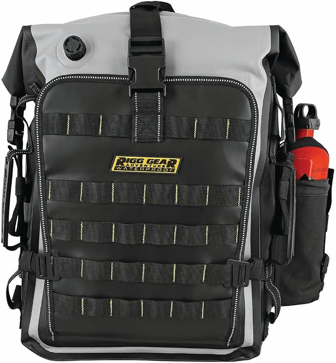 Nelson-Rigg Hurricane Waterproof Backpack, Tail Pack, Black/Gray Secondary image