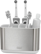 Joseph Joseph 70531 EasyStore Steel Toothbrush Caddy Large White