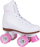 Chicago Girls Rink Roller Skate - White Youth Quad Skates - Size 2