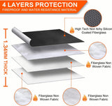 Wiltop Fireproof Document Bag A4 Size Fibreglass