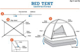 Pacific Play Tents 19791 Kids Tree House Bed Tent Playhouse - Fits Full Size Mattress, Green