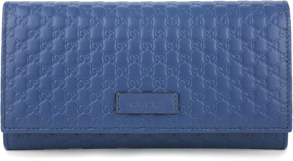 Gucci 449396 BMJ1G 4231 Long Wallet Blue