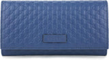 Gucci 449396 BMJ1G 4231 Long Wallet Blue