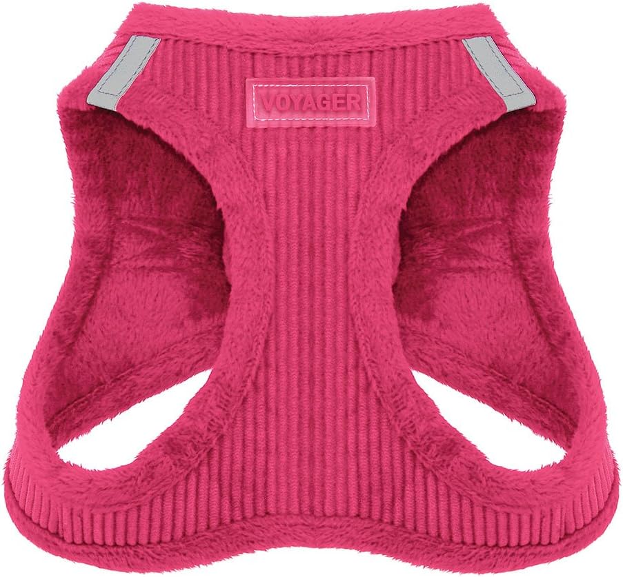 Voyager StepIn Harness For Pets With Plush Fleece Lining Small Fuchsia