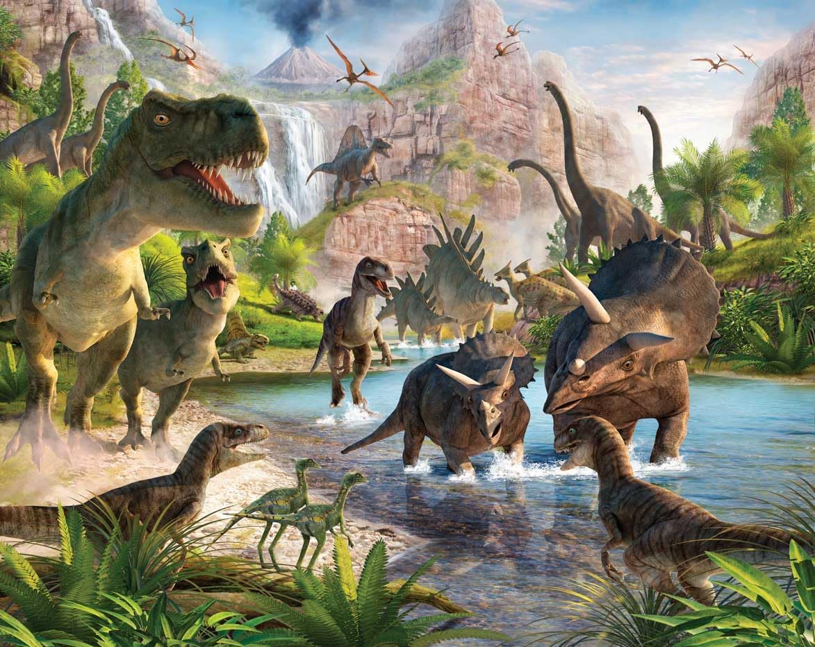 Walltastic 41745 Dinosaur Land Photo Mural Wallpaper, 304 x 243cm Secondary image