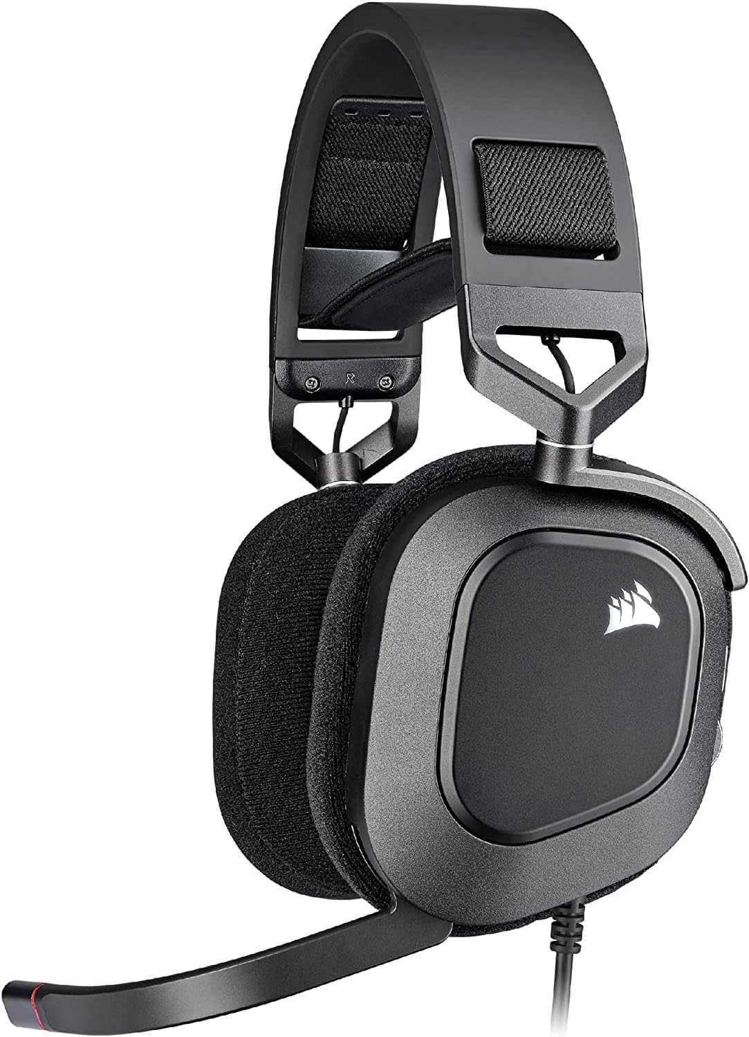 CORSAIR HS80 RGB USB Premium Gaming Headset with 7.1 Surround Sound, Carbon, Large Black Secondary image
