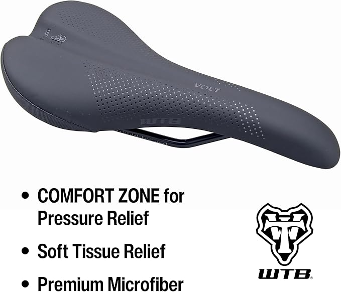 Bike Seat Wtb Volt Carbon WTB Volt Bike Saddle Comfortable Mountain Bike Seat Durable, Contoured MTB Seat For Gravel, Trail, And Enduro