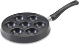 Nordic Ware 257NW-01740 Cast Aluminum Danish Ebelskiver Iron Pan