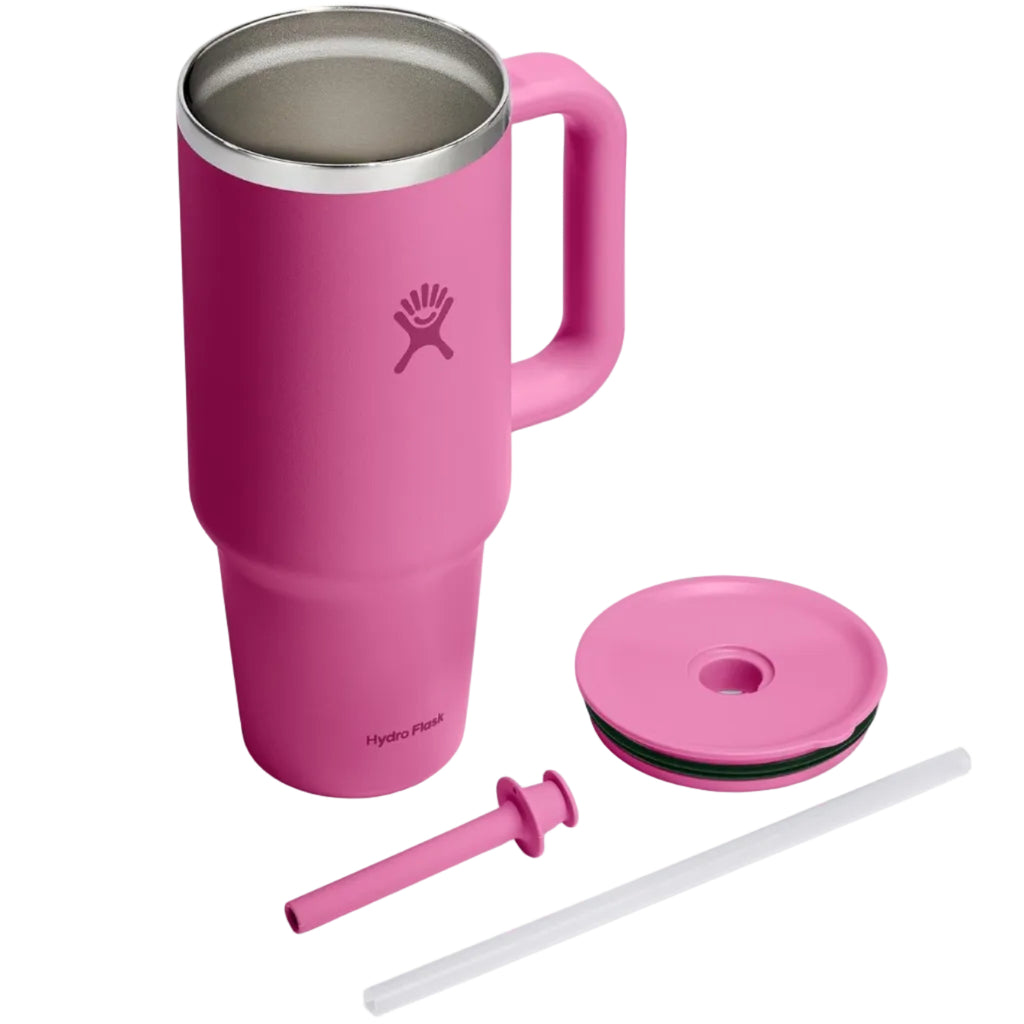 Hydro Flask Travel Tumbler 1180 ml 40oz With Closable PressIn Straw Lid Reef