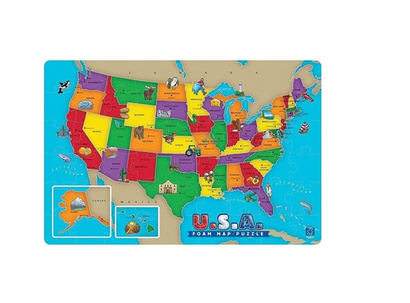 Educational Insights 4809 U.S.A Foam Map Puzzle