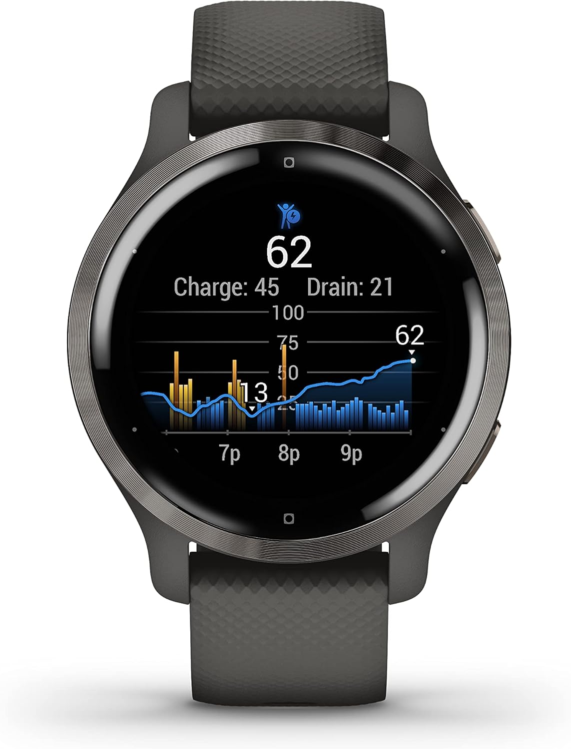 Garmin  Venu 2S Smartwatch With AMOLED Touchscreen 40/45mm SlateGraphite Secondary image