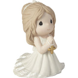 Precious Moments Little Girl First Communion Figurine | Remembrance of My First Communion Girl Bisque Porcelain Figurine