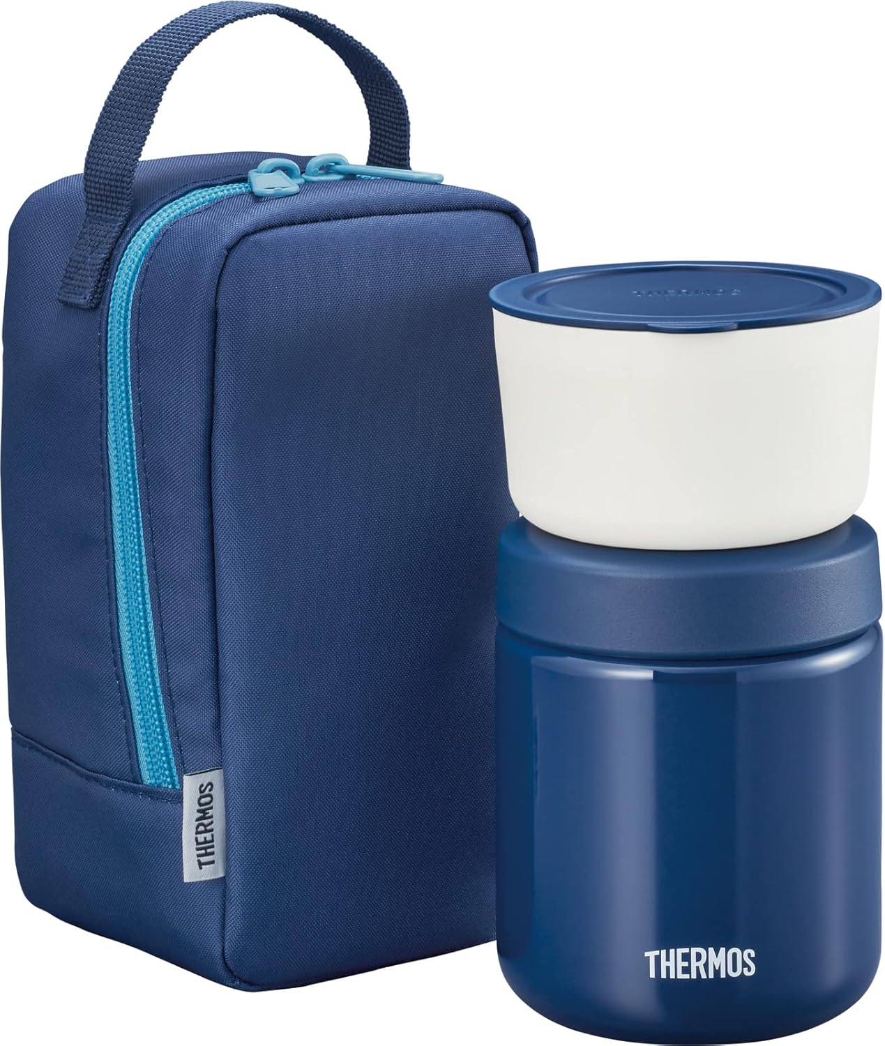 Thermos JBY-551 Food Jar with Container Set, Navy Main image