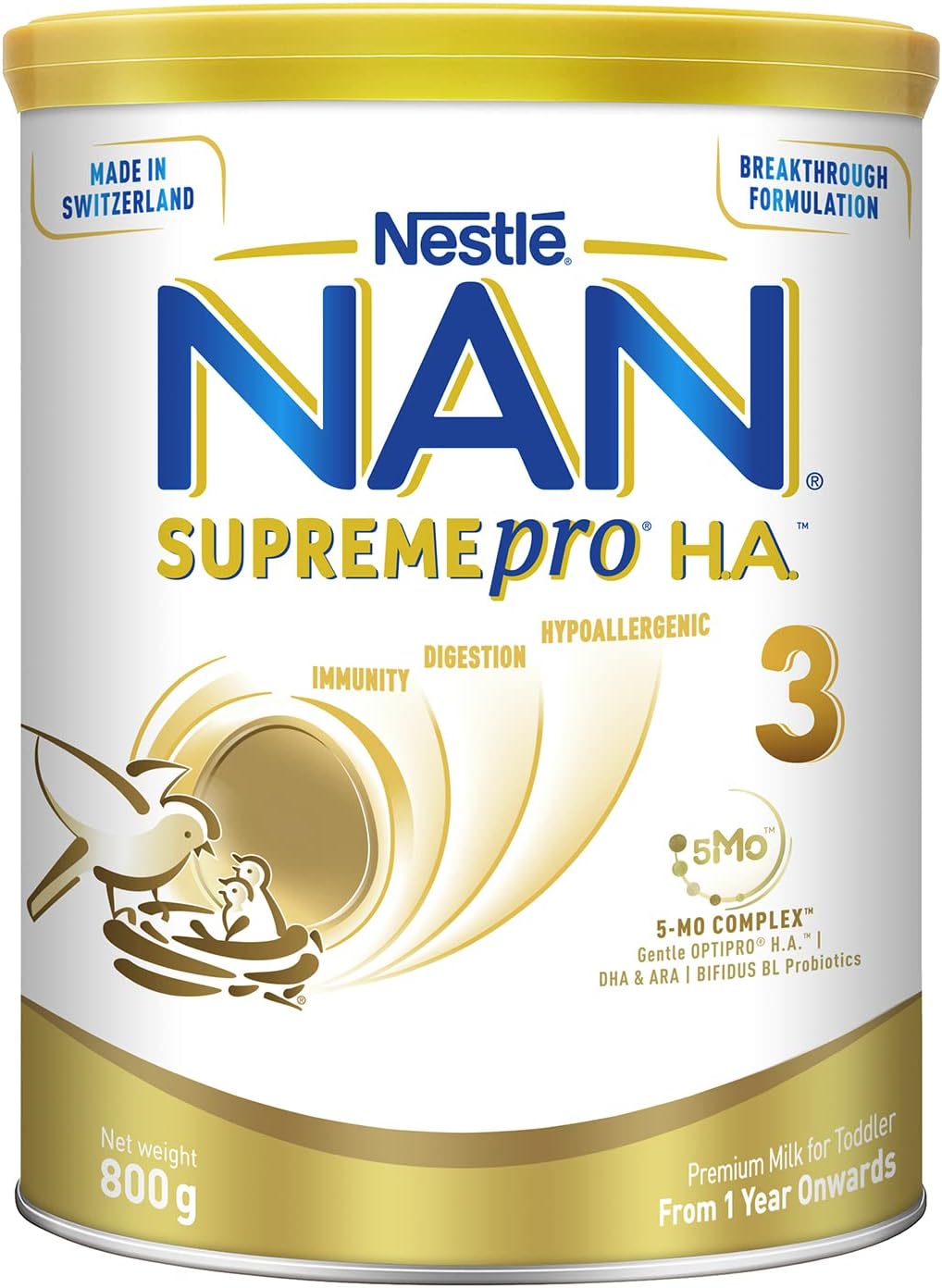 Nestlé NAN SUPREMEPRO HA Growing Up Milk Stage 3 Formula 800g Main image