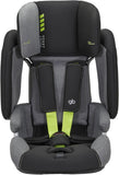 gb POCKITARMOR Car Seat for 9-12 Years, 36kg Weight Limit, Memory Foam Headrest, Side Impact Protection, ECE R129/03 & GB27887-2011 Certified, Compact and Easy to Fold,Grey