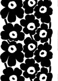 MARIMEKKO - Pieni Unikko Cotton Pillow Cover (Black Poppy) 20" x 20"