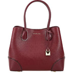 Michael Kors Mercer Gallery Perforated Centre Zip Tote Bag Ox Blood