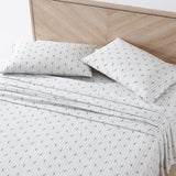 Eddie Bauer Twin Sheet Set Cotton Percale Bed Sheets Eddies Oar White