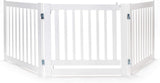 Primetime Petz 360 Configurable Freestanding Dog Gate With Door For Home Size 24 White