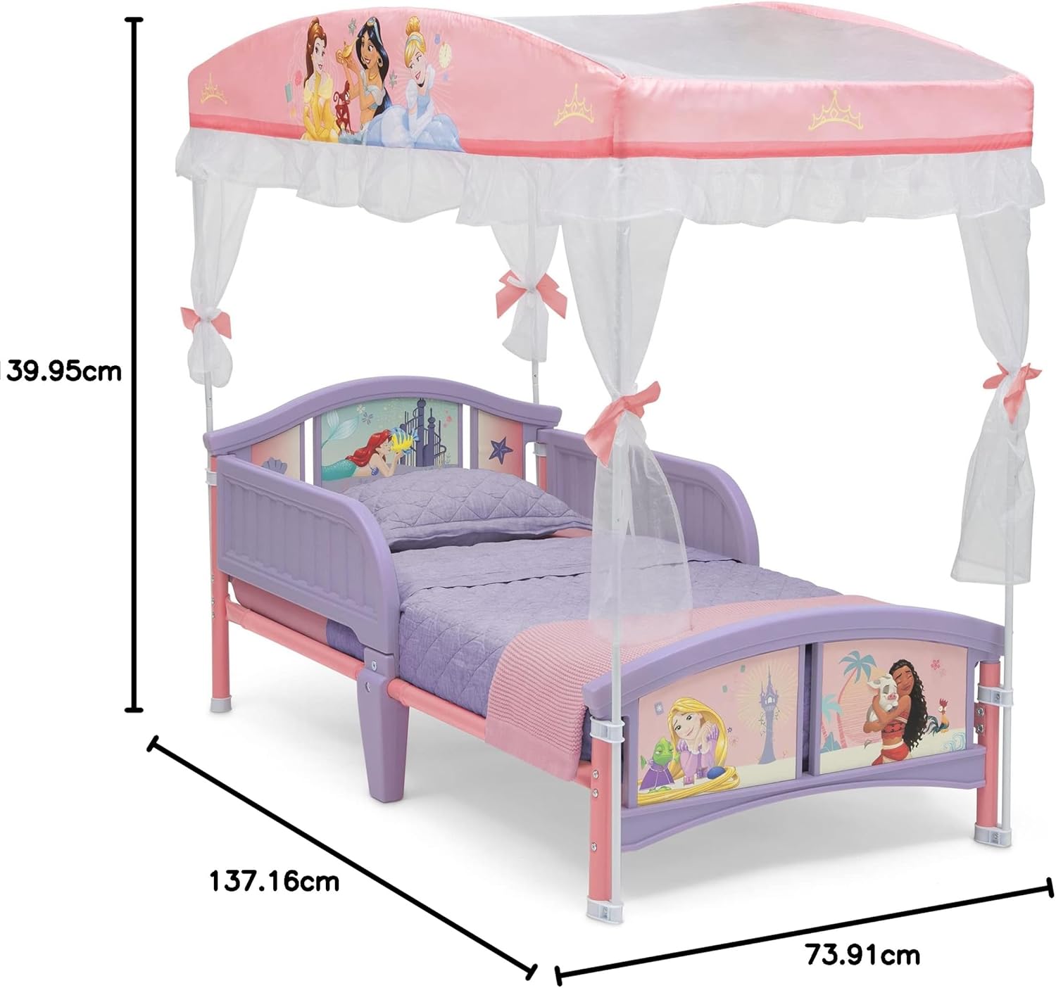 Delta Children Disney Princess Canopy Toddler Bed Main image