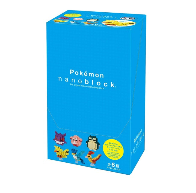 nanoblock NBMPM_04S Mini Pokémon Collection EX Series 01, Box of 6 Pieces