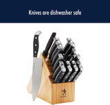 HENCKELS Premium Quality 20-Piece Statement Knife Set with Block, Razor-Sharp, German Engineered Knife Informed by over 100 Years of Masterful Knife Making, Lightweight and Strong, Dishwasher Safe