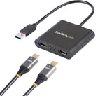 StarTech.com USB 3.0 To Dual HDMI Adapter Supports Windows Only Black USB32HD2