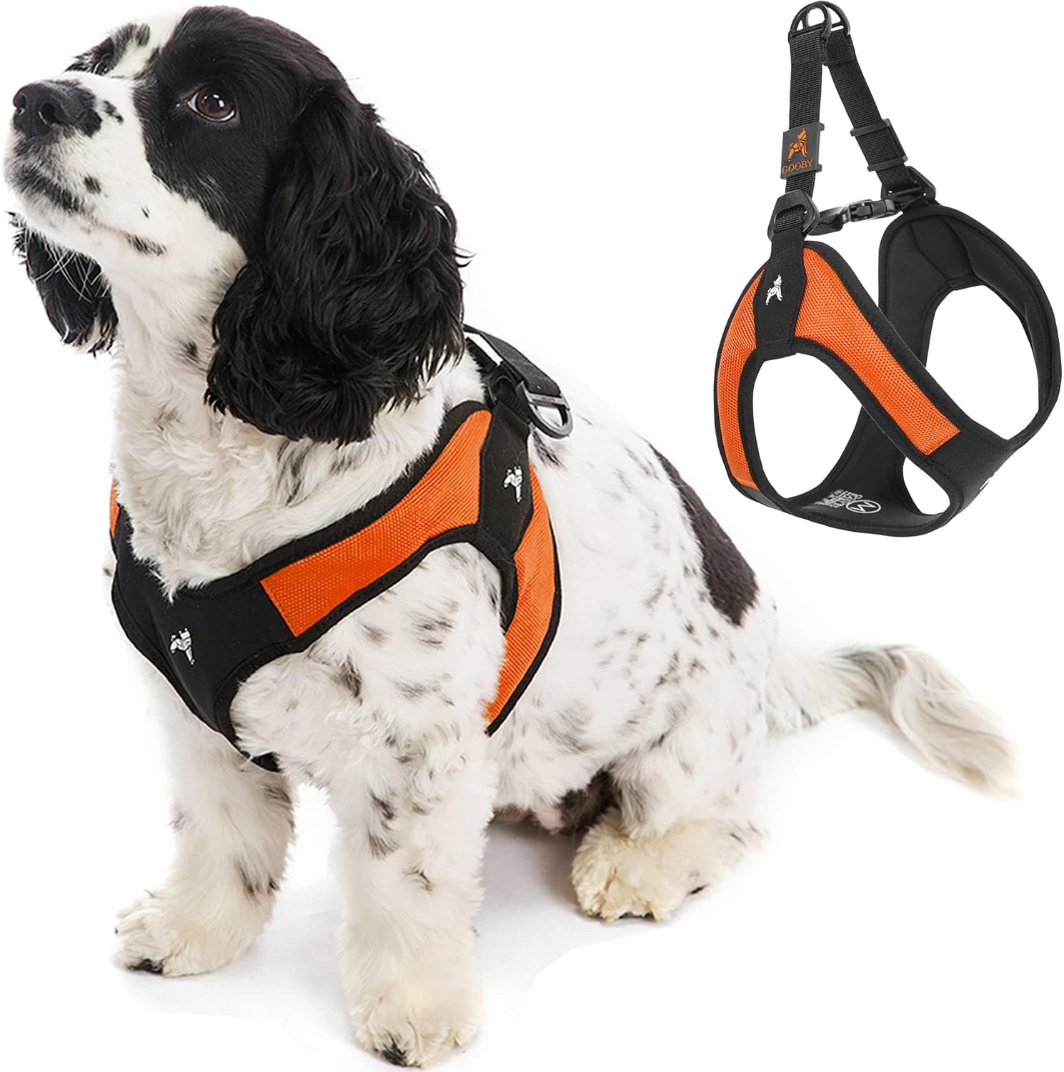 Gooby Escape Free Easy Fit Harness Orange Medium Main image