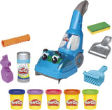 Play-Doh Zoom Zoom Vacuum and Cleanup Toy for Kids 3 Years and Up with 5 Cans of Modeling Compound, Non-Toxic