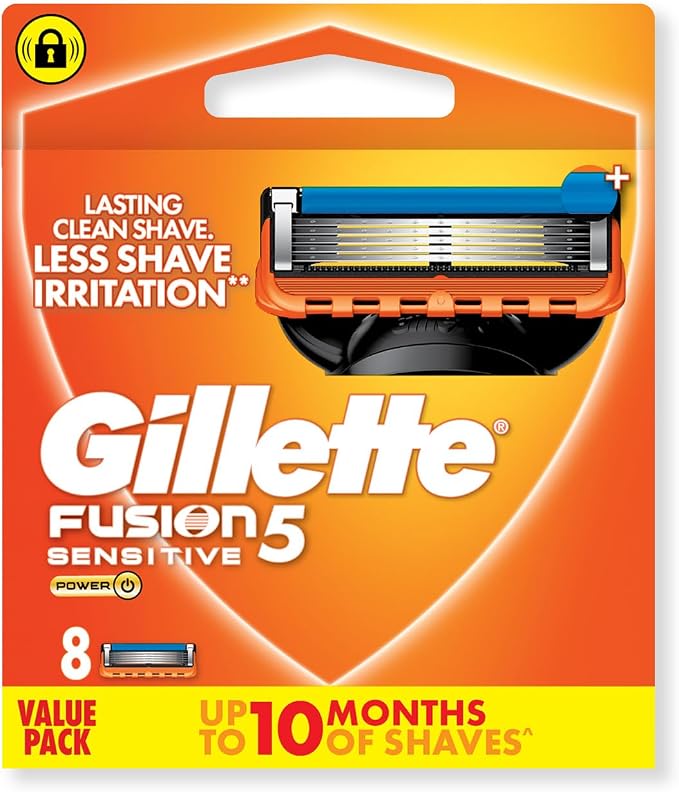 Gillette Fusion Power Razor Blades, 8 Count