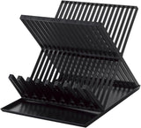 YAMAZAKI home 2608 Dish Drainer-Drying Rack for Kitchen Counters, One Size, Black