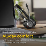 Jabra Evolve2 30 UC Wired Headset USB A Stereo Black