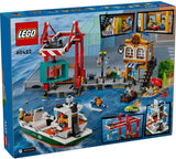 LEGO City Seaside Harbour with Cargo Ship Toy 60422, Building Set for Boys and Girls Aged 8 and Over, Kids’ Gift Ideas, Model Container Crane and Boat with 8 Minifigures (1226 Pieces)