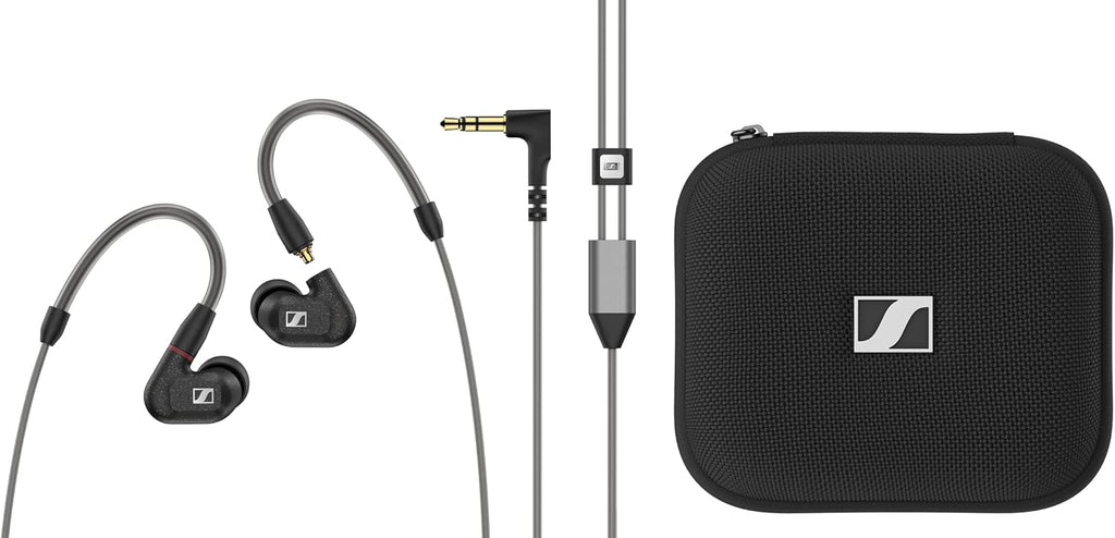 Sennheiser IE 300 Hi-Res Audiophile In Ear Wired Headphones,German Design,7Mm XWB Driver,Detachable MMCX Cable,Rich Bass,Perfect Or Gaming,Noise-Isolating Fit,Silicone & Foam Tips,Black