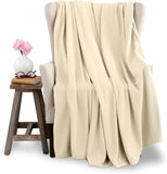 Vellux Fleece Blanket King Size - Fleece Bed Blanket - All Season Warm Lightweight Super Soft Throw Blanket - Hotel Quality- Plush Blanket For Couch (108x90 Inches, Winter White)