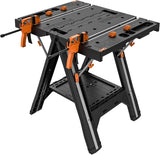 WORX Pegasus Multi-Function Work Table and Sawhorse with Quick Clamps and Holding Pegs – WX051