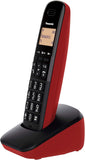 Panasonic KX-TGB310CXR - Digital Cordless Single Phone, 1.4" Amber Backlight Screen w/o Handfree, Red color