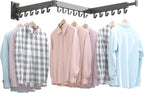 BOQORAD Wall Mounted Clothes Hanger Rack