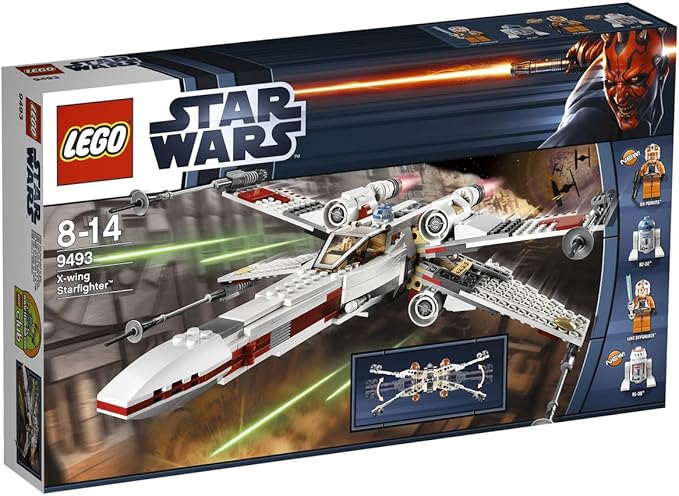 LEGO Star Wars X-Wing Starfighter Spaceship with 4 Minifigures 9493