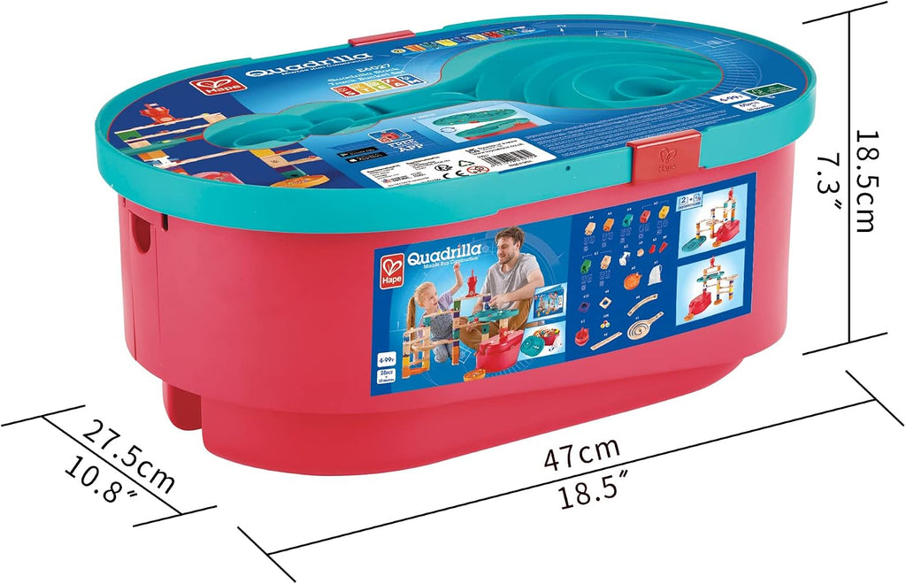 HAPE E6027 Quadrilla Stack Track Bucket Set