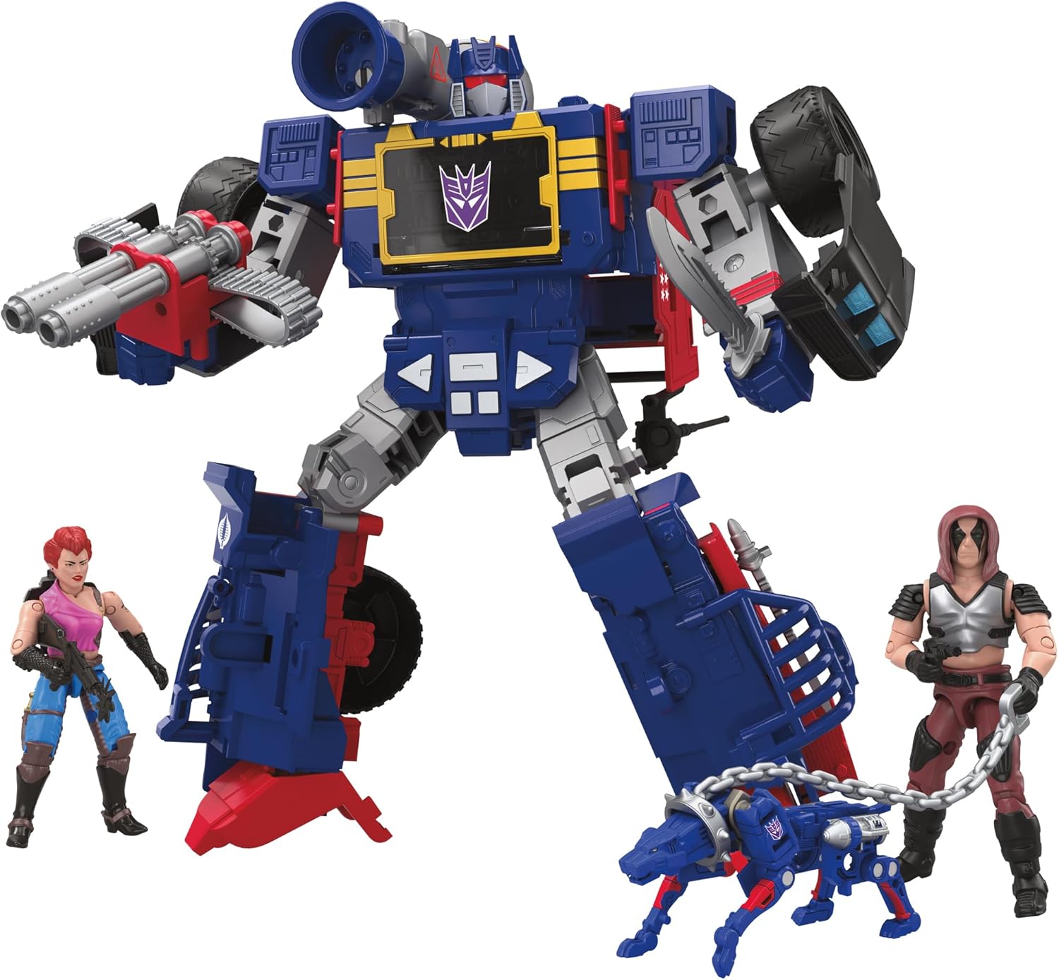 Transformers Collaborative GI Joe X Transformers Toys Soundwave Dreadnok Thunder Machine Zartan And Zarana Action Figures Main image