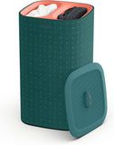 Joseph Joseph Tota Pop 60liter Laundry Hamper Separation Basket With Lid GreenCoral