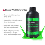 PHROZEN NeonResin Fluorescent Resin For 3D Printers Halloween And Christmas Decorations Lime 1kg