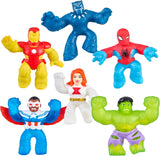 Heroes of Goo Jit Zu Marvel Hero Mega 6 Pack - 6 Exclusive Marvel Heroes 4.5'' Tall Action Figures in The one Pack, Multicolor, (41469)