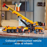 LEGO City 60409 Yellow Mobile Construction Crane Toy Building Set