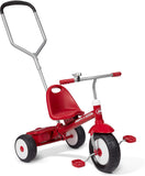 Radio Flyer Deluxe Steer & Stroll Ride-On Trike, Tricycle For Toddlers, Ages 2-5