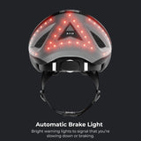 Lumos Kickstart Smart Helmet (Charcoal Black) | Bike Accessories | Adult: Men, Women | Front and Rear LED Lights | Turn Signals | Brake Lights | Bluetooth Connected