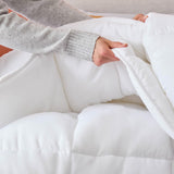 LINENSPA All Season White Down Alternative Quilted Comforter Oversized King