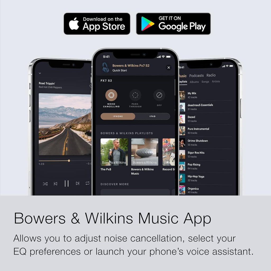 Bowers And Wilkins Px7 S2 OverEar Noise Cancelling Wireless Headphones