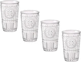 Bormioli Rocco Romantic Water Glass Set Of 4 10.25oz Premium Glass Set